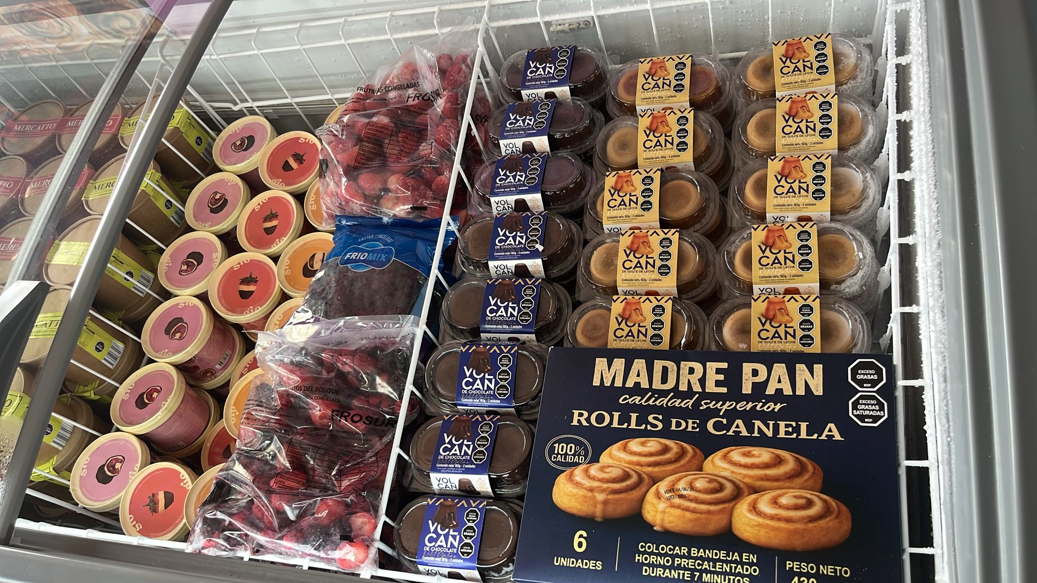 Variety of packaged foods